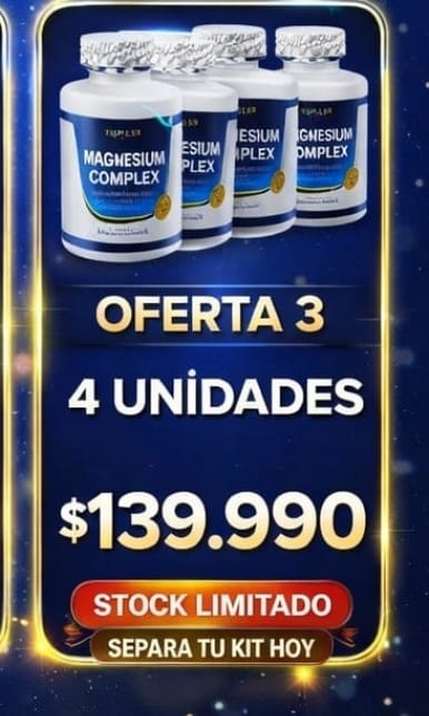 LLEVA 4 POR EL PRECIO DE 2 TARROS DE MAGNESIO COMPLEX